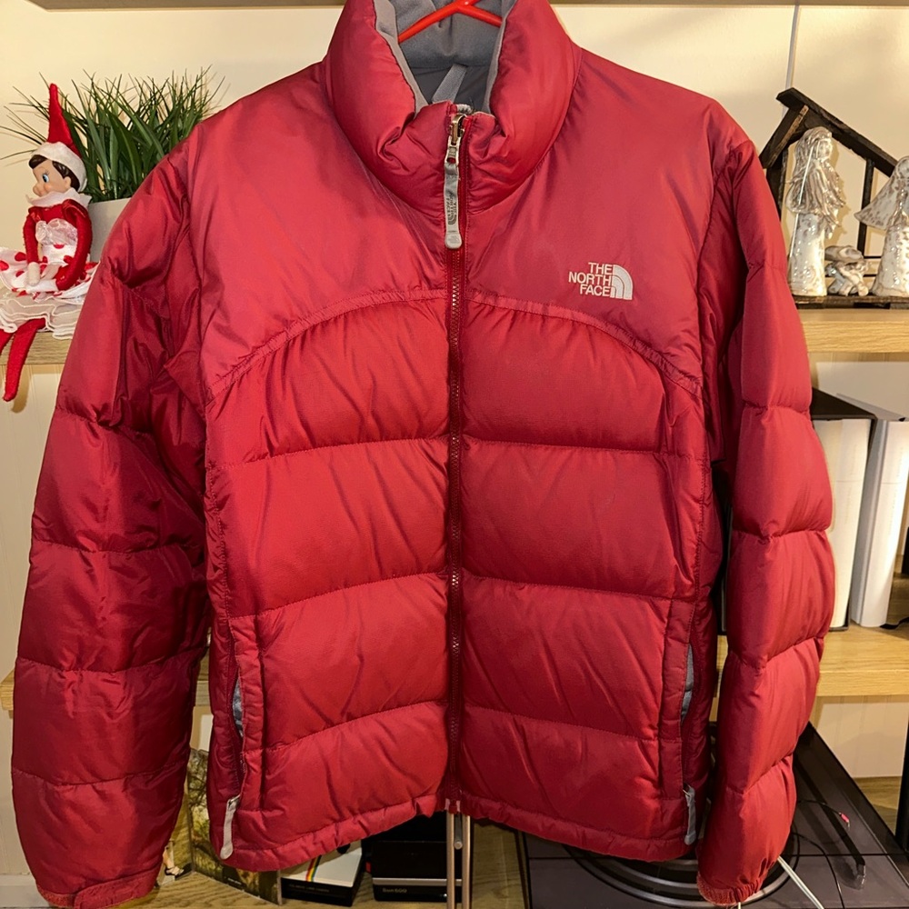 The North Face 700 Down Puffer Coat Jacket Womens Size Large Red Vintage